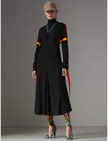 Thumbnail for your product : Burberry Colour Block Detail Jersey Turtleneck Dress