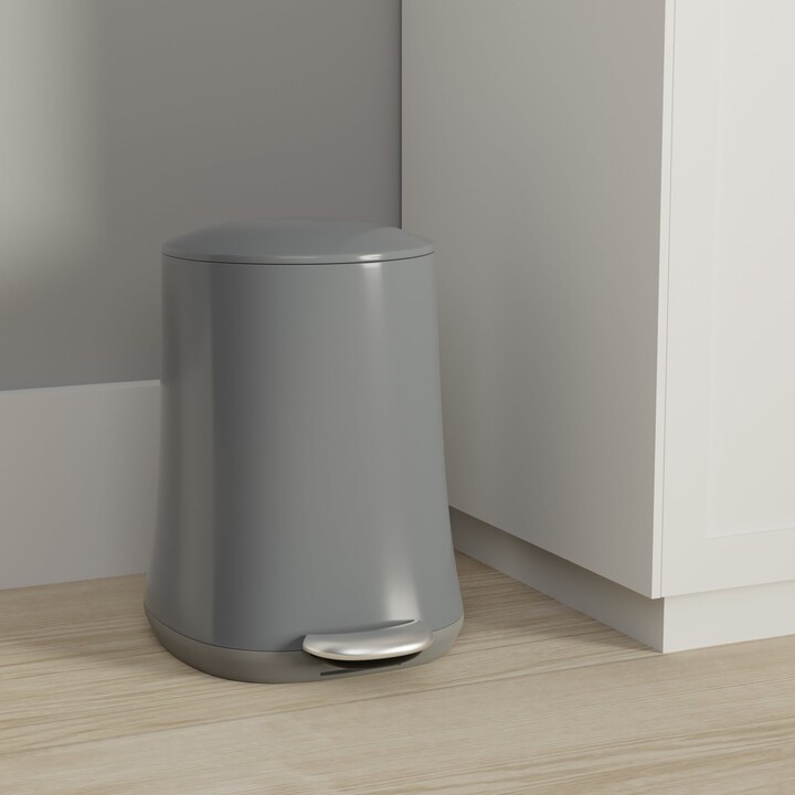 Dunelm 5L Tapered Bin Charcoal Charcoal ShopStyle Kitchen Storage