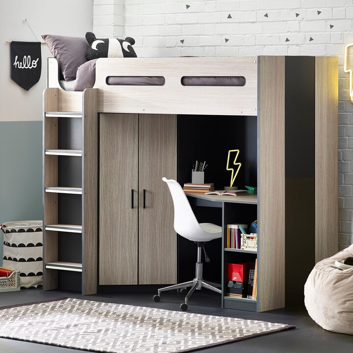 Dunelm Hercules High Sleeper Bed Anthracite ShopStyle