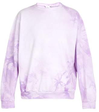 Audrey Louise Reynolds - Tie Dye Cotton Sweatshirt - Mens - Purple