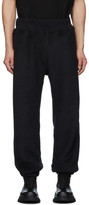 Thumbnail for your product : Undercover Black Fleece Rose Lounge Pants