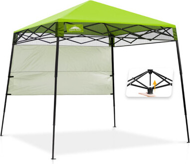 EAGLE PEAK Pop Up Canopies 8 Ft. W x 8 Ft. D Adventure Slant Leg Steel Canopy