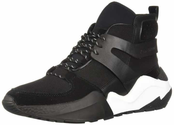 Kenneth Cole New York Womens Kalvin Mid-top Pull on Sneaker Stud Detail Techni-Cole 37.5 Lining