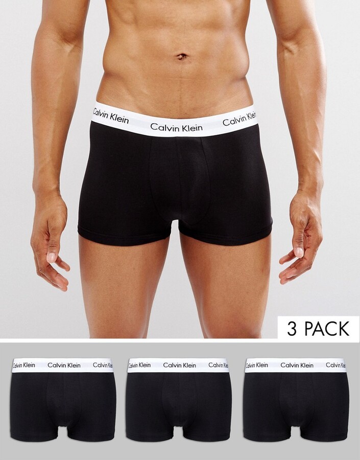Men's Calvin Klein, Trunks Cotton Stretch 3-Pack