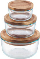 Thumbnail for your product : Pyrex Wood Storage 6-Pc. Container Set