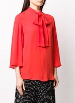 Thumbnail for your product : Valentino Garavani Pussybow Flared Sleeves Blouse