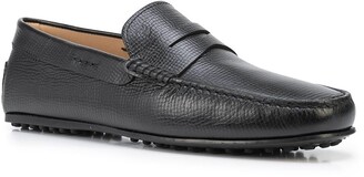 Tod's Grained Leather Penny Loafers