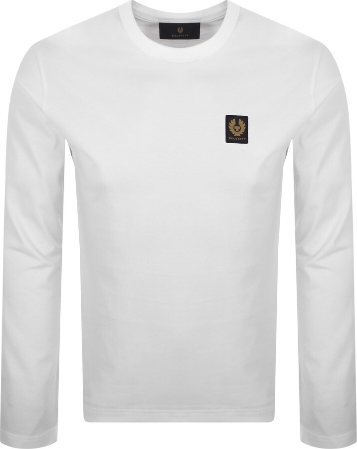 Belstaff Long Sleeve Logo T Shirt White