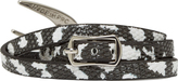 Thumbnail for your product : McQ Black Snakeskin Swallow Wrap Bracelet