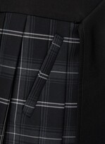 Thumbnail for your product : Meryll Rogge Draped Waistband Checker Pleated Skirt