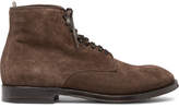 Thumbnail for your product : Officine Creative Williams Suede Boots - Dark brown