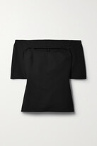 Thumbnail for your product : Rosetta Getty Off-the-shoulder Cutout Stretch-jersey Top - Black - x small