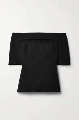 Rosetta Getty Off-the-shoulder Cutout Stretch-jersey Top - Black - x small