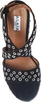 Thumbnail for your product : Alaia Grommet Detail Wedge Espadrille Sandal
