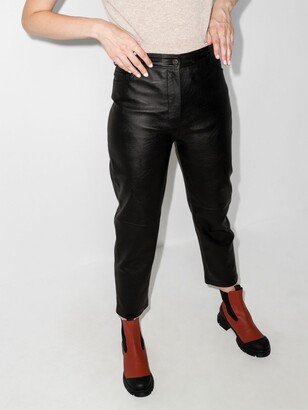 Stella McCartney Faux Leather Trousers