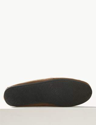 Marks and Spencer Suede Slip-on Slippers with Freshfeet