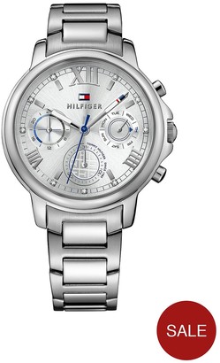 Tommy Hilfiger Claudia Silver Multi Function Dial Silver Tone Bracelet Ladies Watch