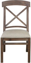 Thumbnail for your product : East At Main Upholstered Cross Back Dining Chairs - Set of 2 - 20" x 24.5" x 39"