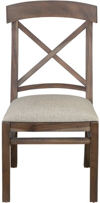 East At Main Upholstered Cross Back Dining Chairs - Set of 2 - 20" x 24.5" x 39"