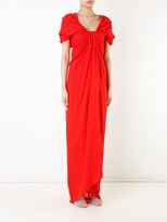 Thumbnail for your product : Paule Ka Long Draped Woven Dress