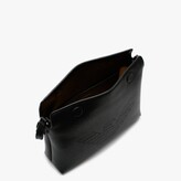 Thumbnail for your product : Emporio Armani Logo Black Recycled Leather Shoulder Bag
