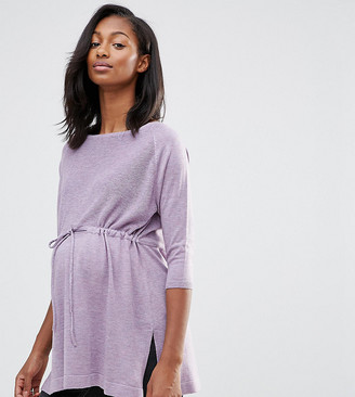 ASOS Maternity LOUNGE Knitted Tunic with Drawstring