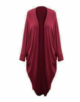 Thumbnail for your product : Marietta Women's Batwing Waterfall Cocoon Open Long Kimono Cardigan Maxi Shawl 8-26 (Teal 12-14)