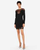 Thumbnail for your product : Express Edition Asymmetrical Ruched Cut-Out Sheath Dress