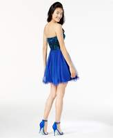 Thumbnail for your product : City Studios Juniors' Embroidered Strapless Dress, A Macy's Exclusive