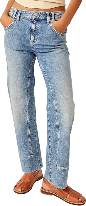 Free People Risk Taker High-Rise Straight Women's Jeans Mantra : 29 30.5 Cotton/Denim/Elastane