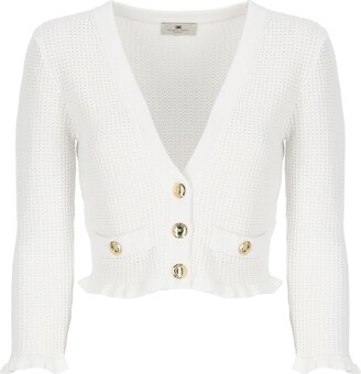 化 ELISABETTA FRANCHI Crystal cardigan Elisabetta franchi