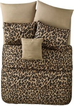 Vcny Home Cheetah Reversible Bed In A Bag Comforter Set