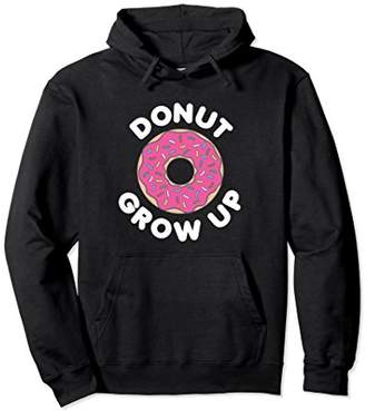 Donut Grow Up Love Strawberry Sprinkles Hoodie (Dark)