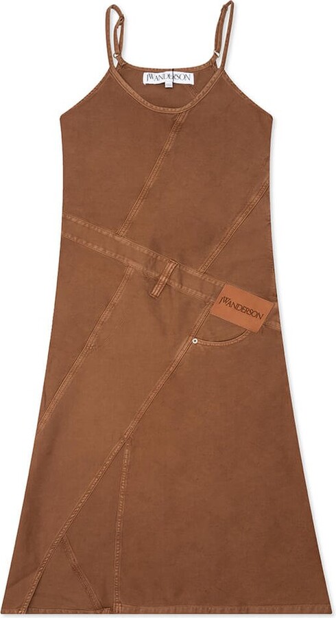 J.W.Anderson Patchwork Twisted Strappy Dress