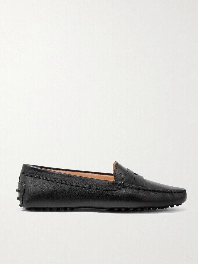 Tod's Gommino Leather Loafers - Black