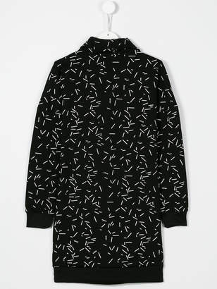 DKNY logo print sweater dress