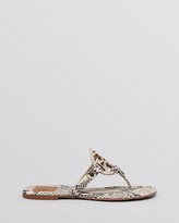 Thumbnail for your product : Tory Burch Flat Sandals - Miller Roccia Snake Print