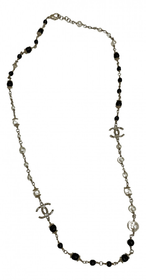 Chanel black Pearls Long Necklaces