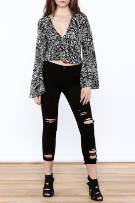 Olivaceous Long Sleeve Crop Top
