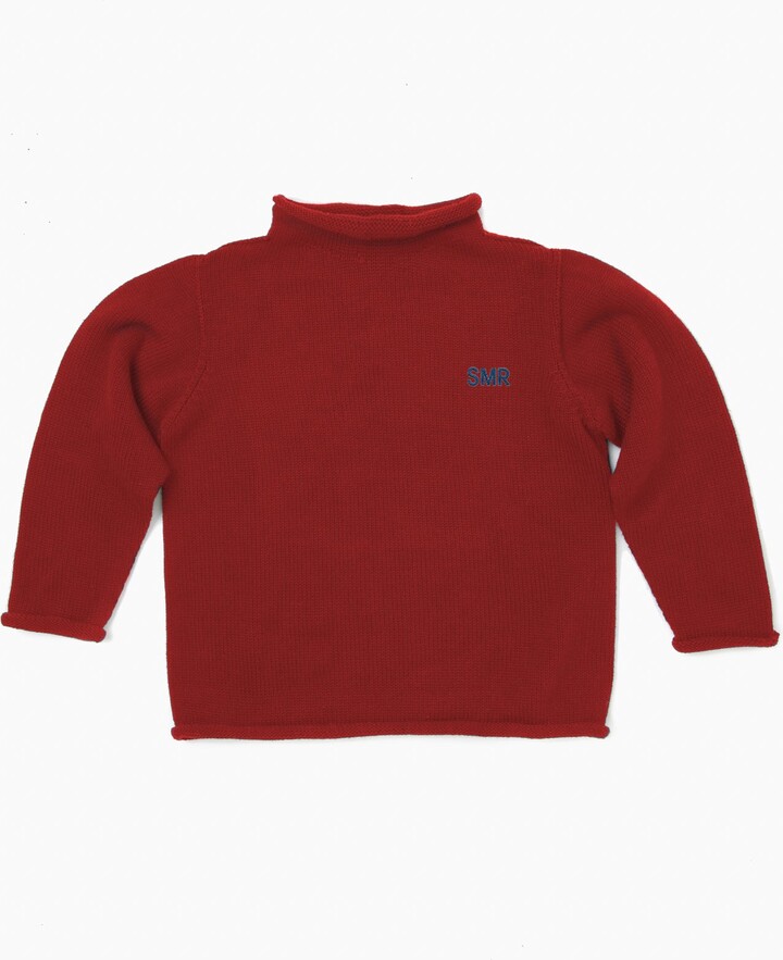 A Soft Idea Red Roll Neck Sweater