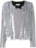 Iro - sequinned fitted metallic jacket - women - coton/Peau d'agneau/Spandex/Elasthanne/Viscose - 40