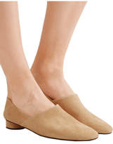 Thumbnail for your product : The Row Noelle Collapsible-heel Suede Loafers - Neutral