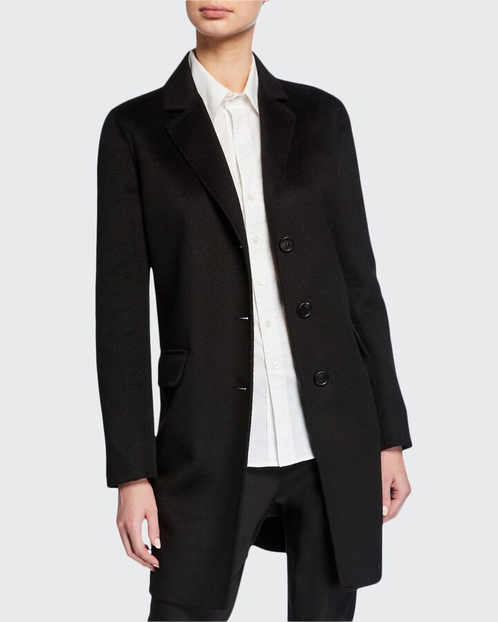 thigh length wool coat