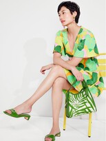 Thumbnail for your product : Kate Spade Cucumber Floral Swing Dress - 00