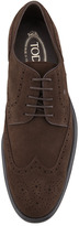 Thumbnail for your product : Tod's Lace-Up Suede Wing-Tip Derby, Brown