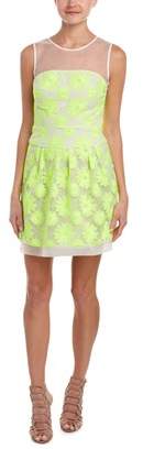 Karen Millen Neon Lace A-line Dress.