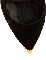 Thumbnail for your product : Alexander McQueen Black suede sling-back pump