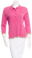 Thumbnail for your product : M Missoni Long Sleeve Polo Top
