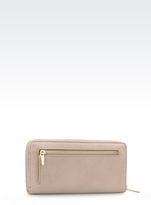 Thumbnail for your product : Armani Jeans Zip-Around Wallet In Faux Leather