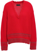 Thumbnail for your product : RtA Distressed Metallic Cashmere Sweater